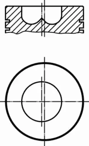 MAHLE 0098601 - поршень! d88x2.5x2x2.5 +0.6\ Fiat Ducato 2.3JTD 02>