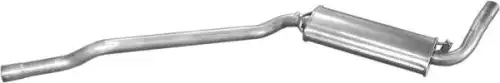 POLMOSTROW 0104 - Глушитель средн часть AUDI: 80 86-91, 90 87-91, CABRIOLET 93-98, COUPE 89-96