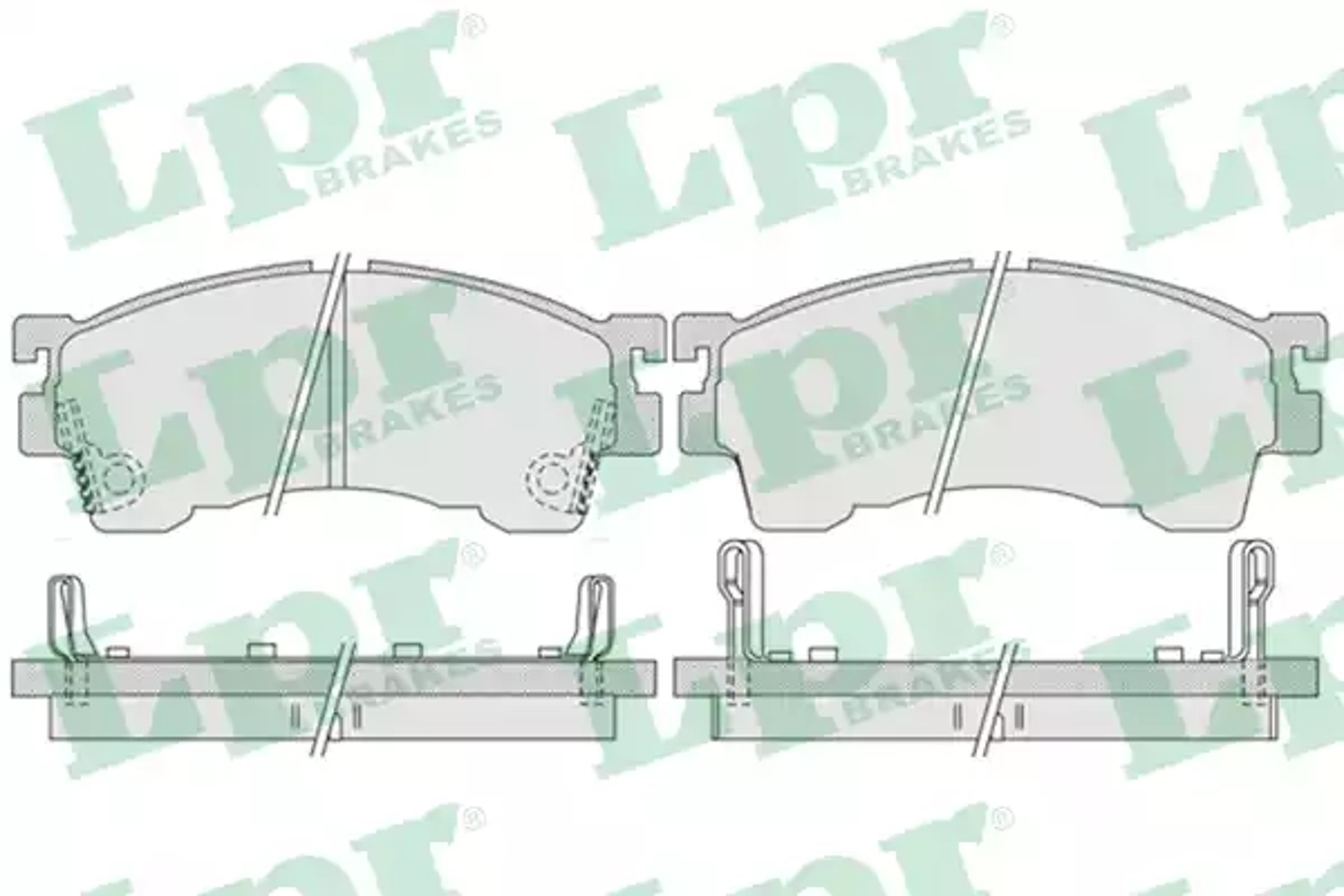 AP 05p1017 - Колодки тормозные дисковые передн FORD USA: PROBE II 93-98, MAZDA: 323 F VI 98-04, 323 S VI