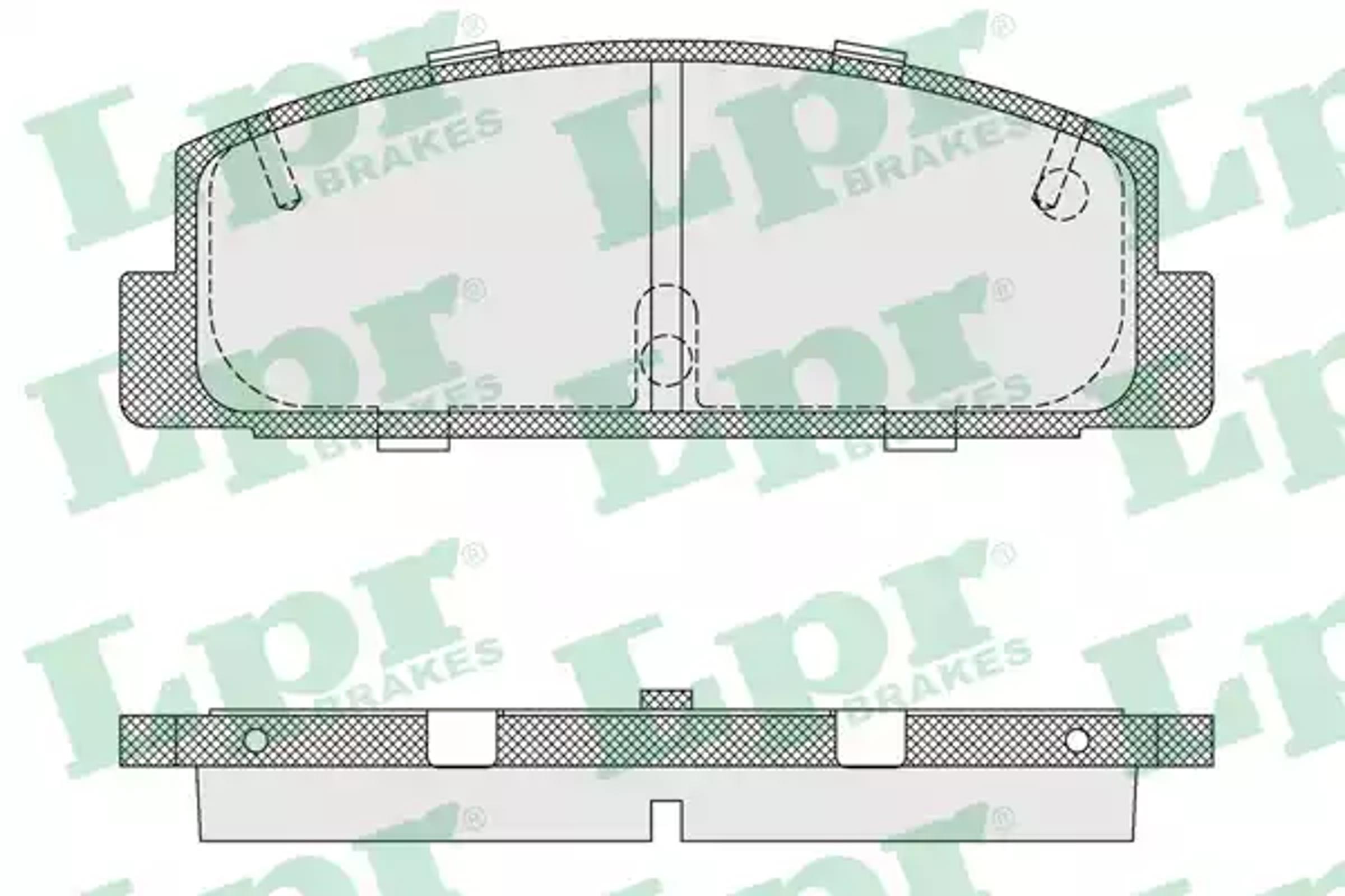 AP 05p336 - Колодки тормозные дисковые задн MAZDA: 323 C IV 90-94, 323 F IV 91-94, 323 S IV 91-94, 626 II