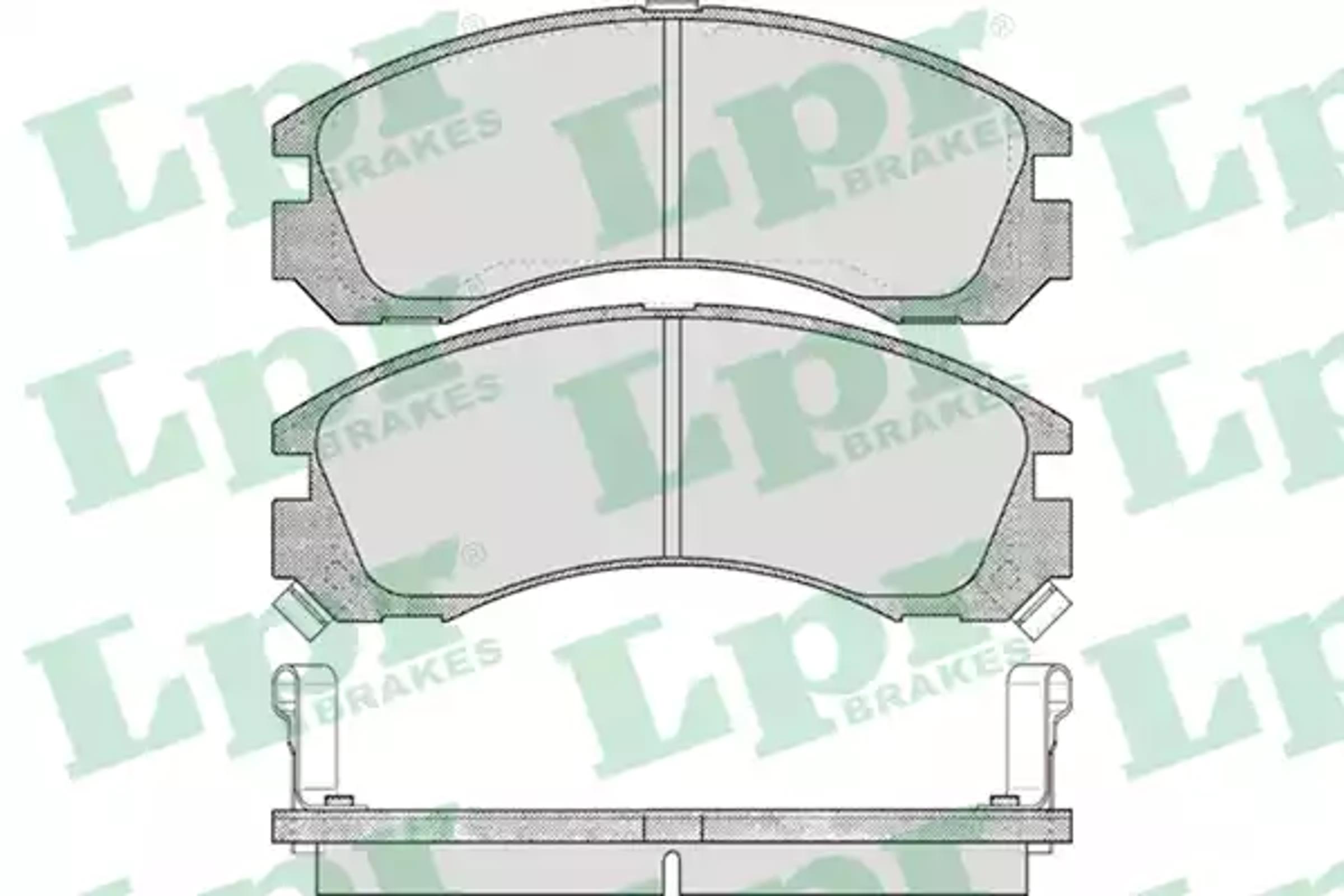 AP 05p578 - КОЛОДКИ ТОРМОЗНЫЕ ДИСКОВЫЕ ПЕРЕДН MITSUBISHI: 3000 GT 92-99, ECLIPSE I 91-95, GALANT IV 88-92, GALAN