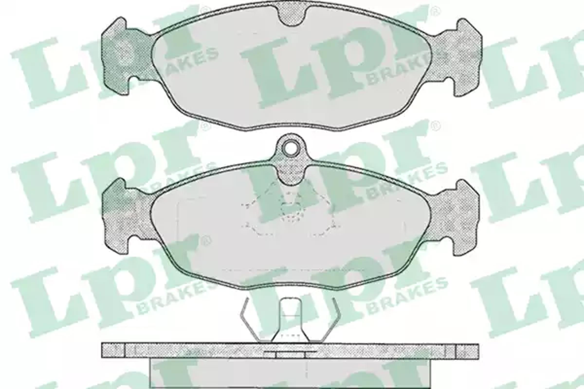 AP 05p599 - Колодки тормозные дисковые передн DAEWOO
