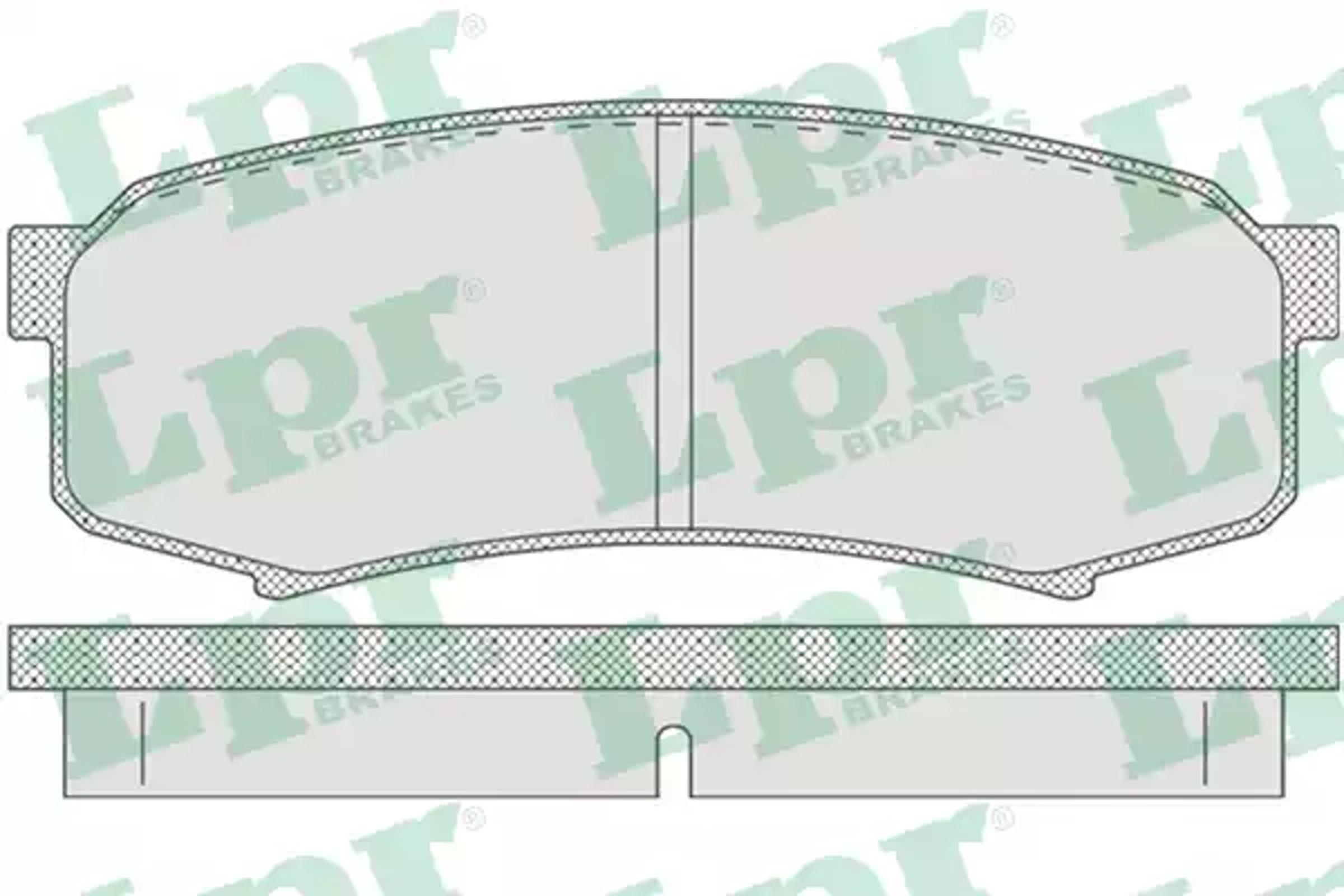 AP 05p749 - КОЛОДКИ ТОРМОЗНЫЕ ЗАДН.