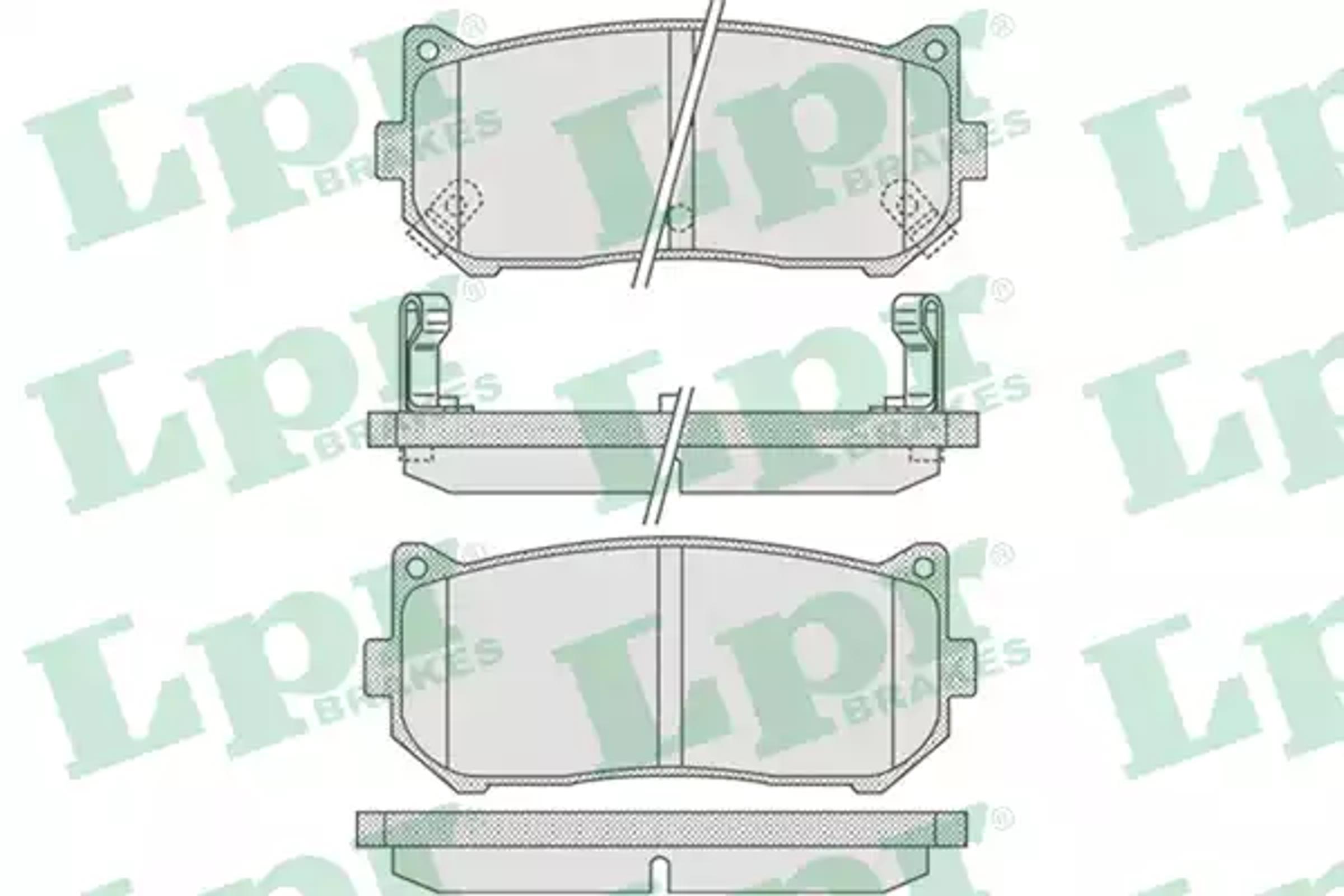 AP 05p808 - Колодки тормозные дисковые