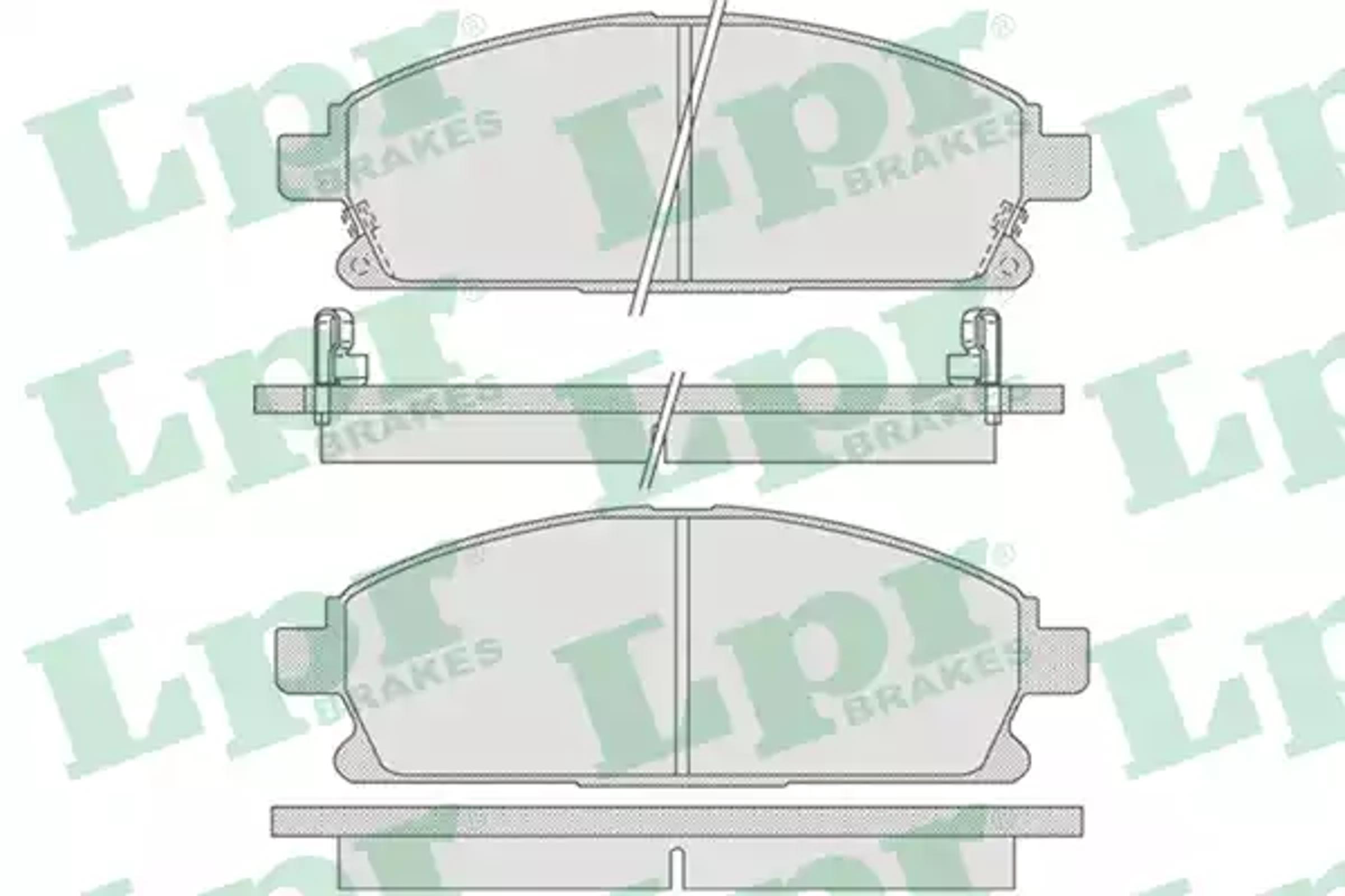 AP 05p846 - Колодки тормозные дисковые передн INFINITI: M30 Convertible 90-93, M30 купе 89-93, NISSAN: PA