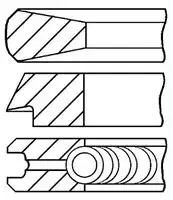 GOETZE 0811010000 - Кольцо поршневое