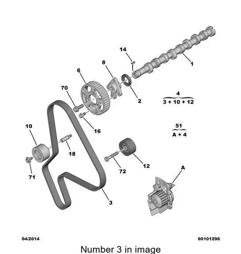 PSA 081693 - ремень ГРМ! 140x254H\ Citroen Berlingo/Xsara/Jumpy, Peugeot 206/306/Partner 1.9D/HDi 98>