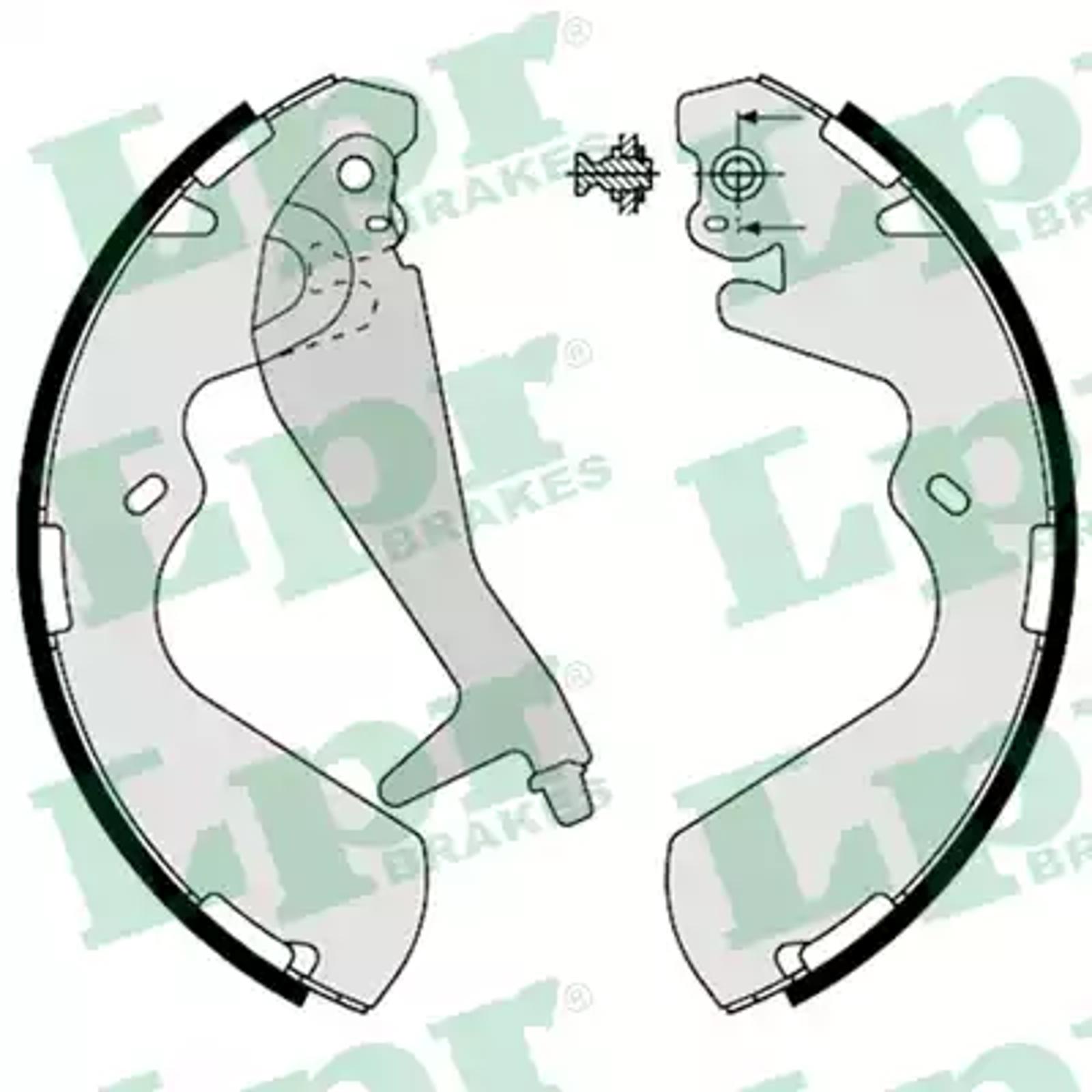 AP 08240 - Колодки тормозные барабанные задн HYUNDAI: GALLOPER II 98-, H100 автобус 93-00, H100 фургон 93