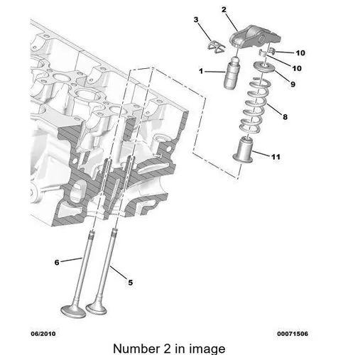 PSA 0903j4 - коромысло клапана