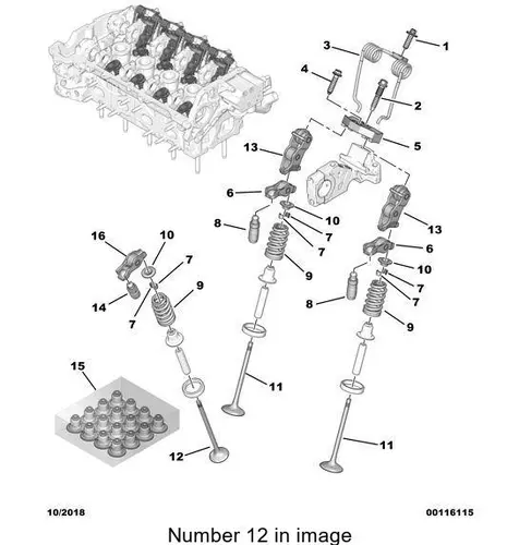 PSA 0949f6 - клапан выпускной