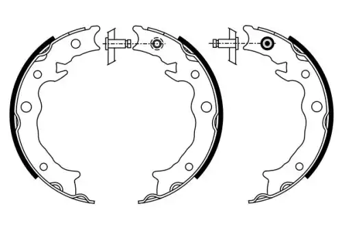 BOSCH 0986487933 - 0 986 487 933 колодки барабанные ручника