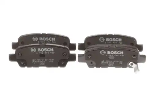 BOSCH 0986494929 - КОЛОДКИ ТОРМОЗНЫЕ ДИСКОВЫЕ | ЗАД |