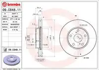 BREMBO 09c64811 - диск тормозной с покрытием PRIME LINE - UV Coated 277x26
