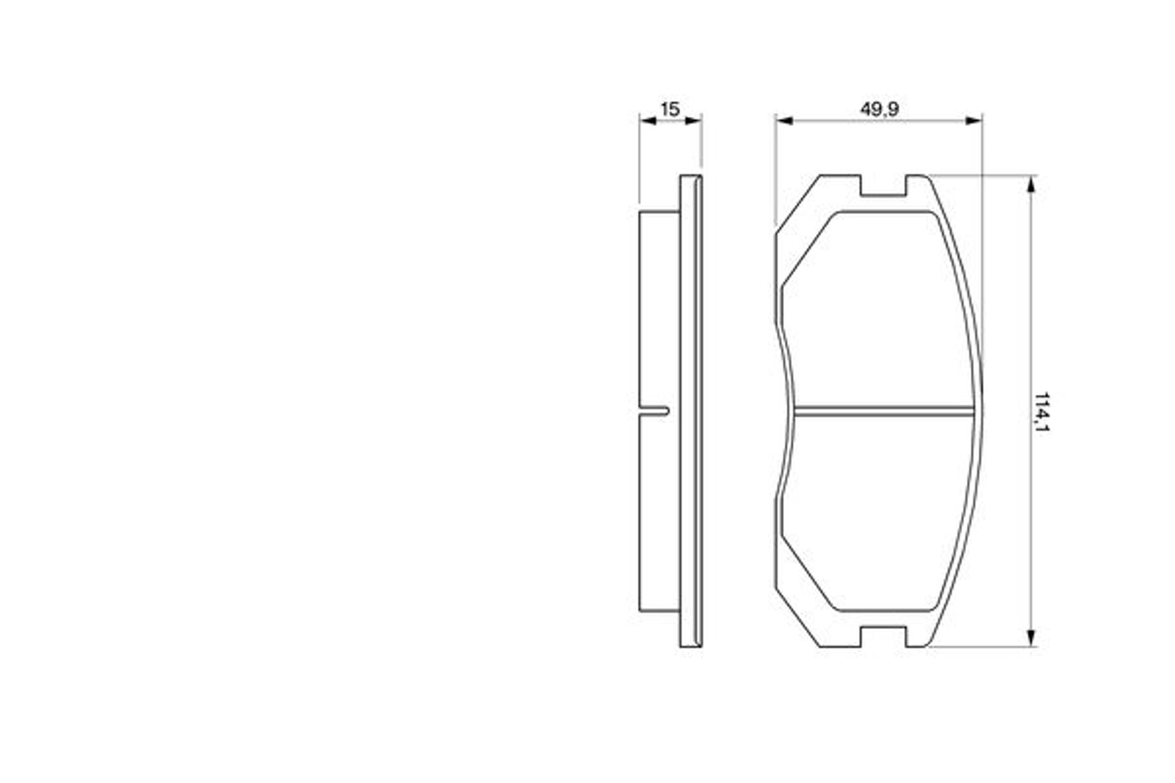 BOSCH 0986460980 - Тормозные колодки 