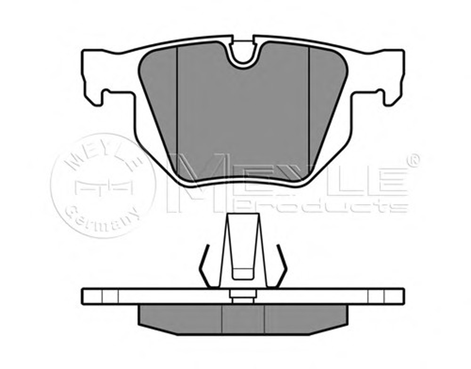 MEYLE 025 212 8217 - Тормозные колодки 