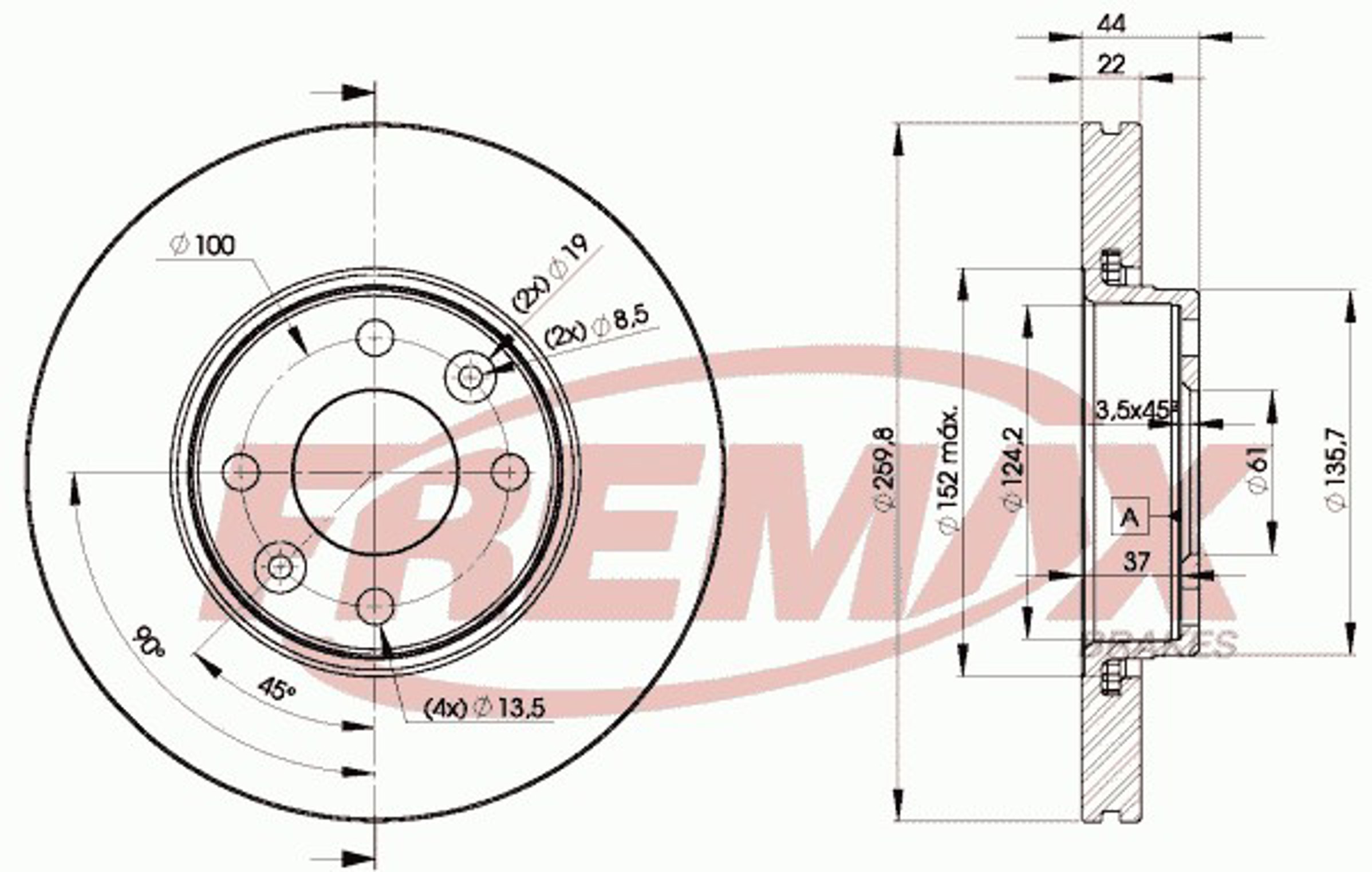 FREMAX BD-7795 - Тормозные диски