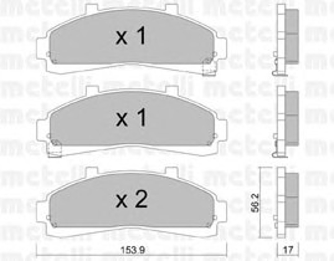 METELLI 22-0683-0 - Тормозные колодки 