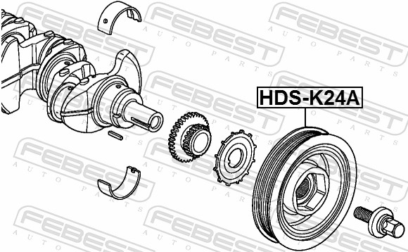 FEBEST HDS-K24A - Шкив коленвала