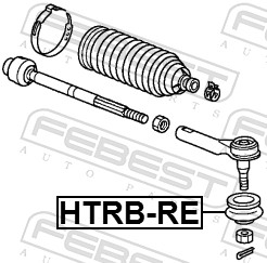 FEBEST HTRB-RE - Пыльник рулевого наконечника