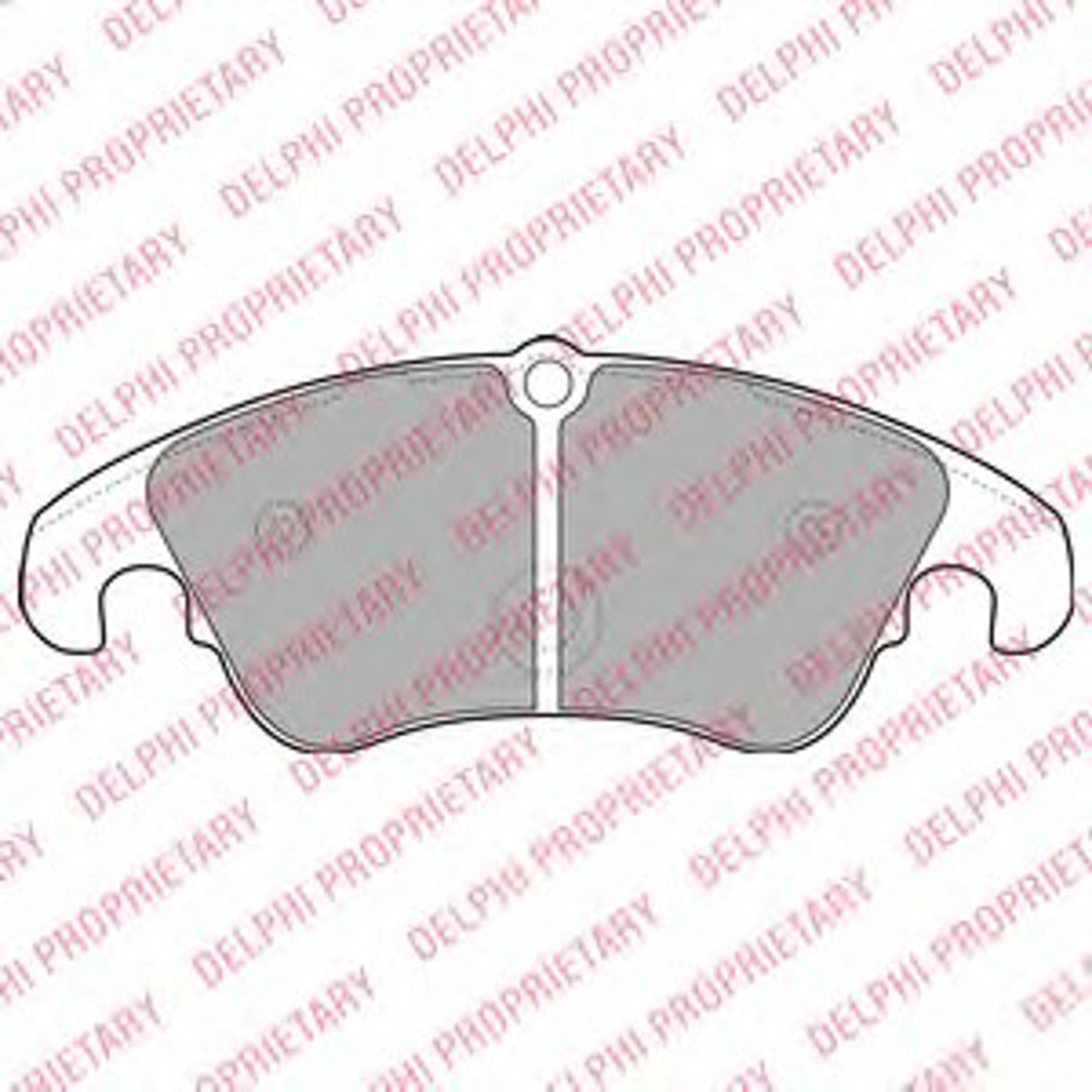 DELPHI LP2077 - Тормозные колодки 