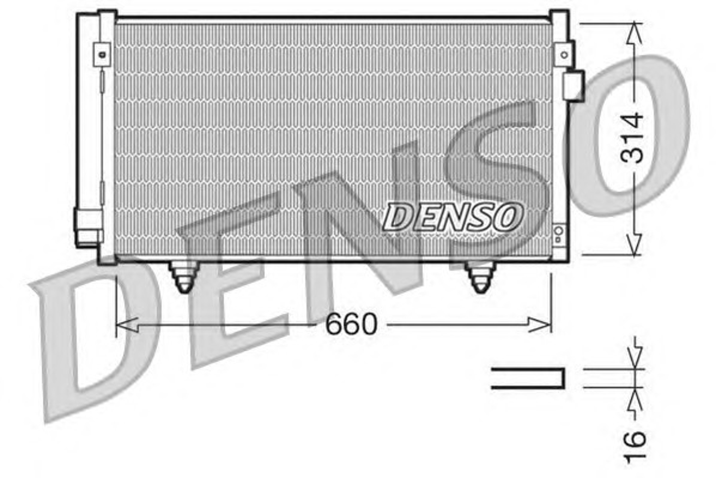 DENSO DCN36003 - Радиатор кондиционера