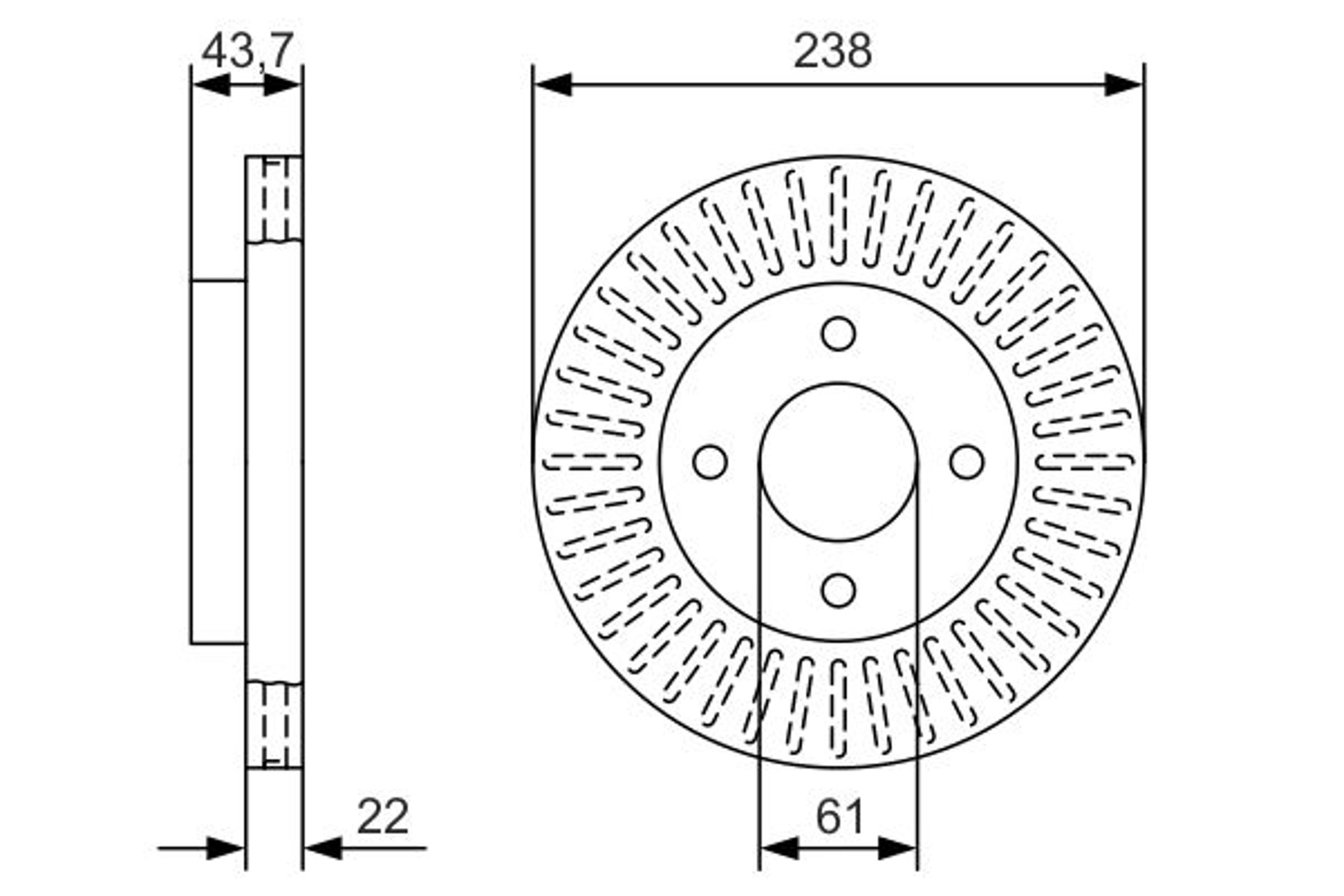 BOSCH 0986479A87 - Тормозные диски