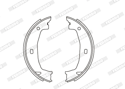 FERODO FSB592 - Комплект тормозных колодок, стояночная тормозная система PREMIER