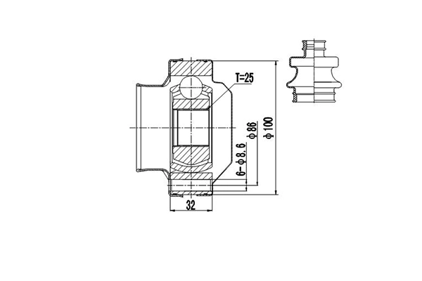 DYNAMATRIX DCV602011 - ШРУС