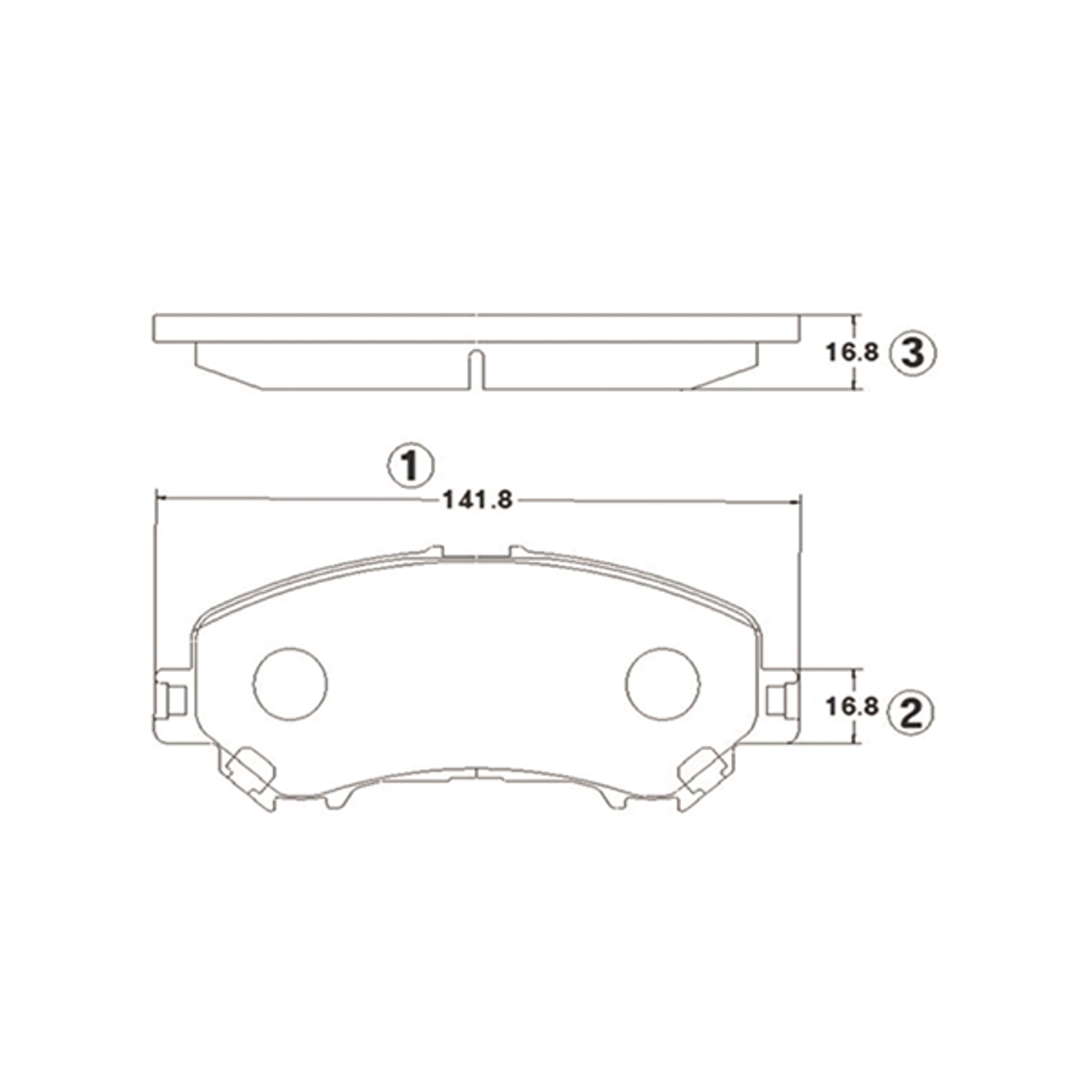 CTR GK1423 - Тормозные колодки 