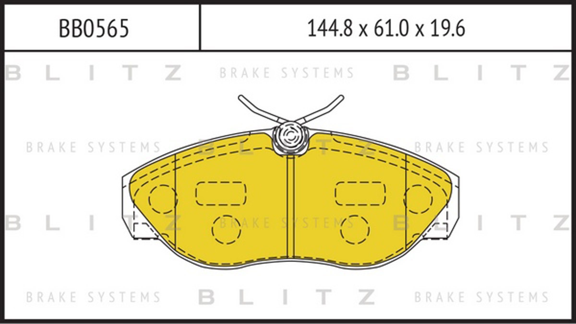 BLITZ BB0565 - Тормозные колодки 