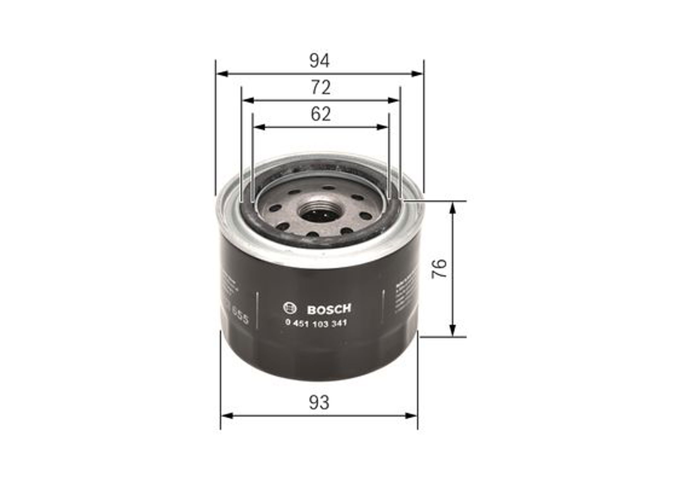 BOSCH 0451103341 - Масляный фильтр