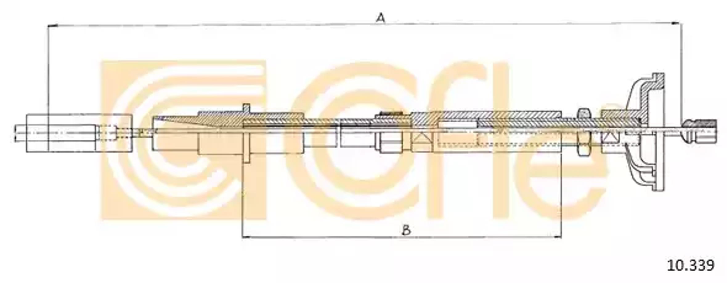 COFLE 10.339 - Трос сцепления