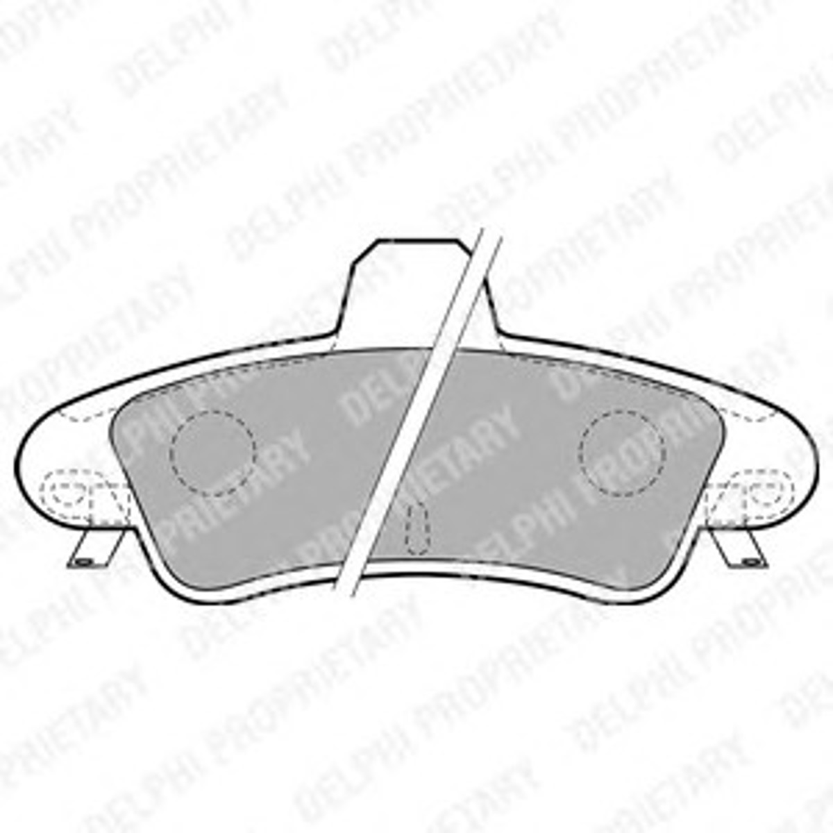 DELPHI LP1725 - Тормозные колодки 