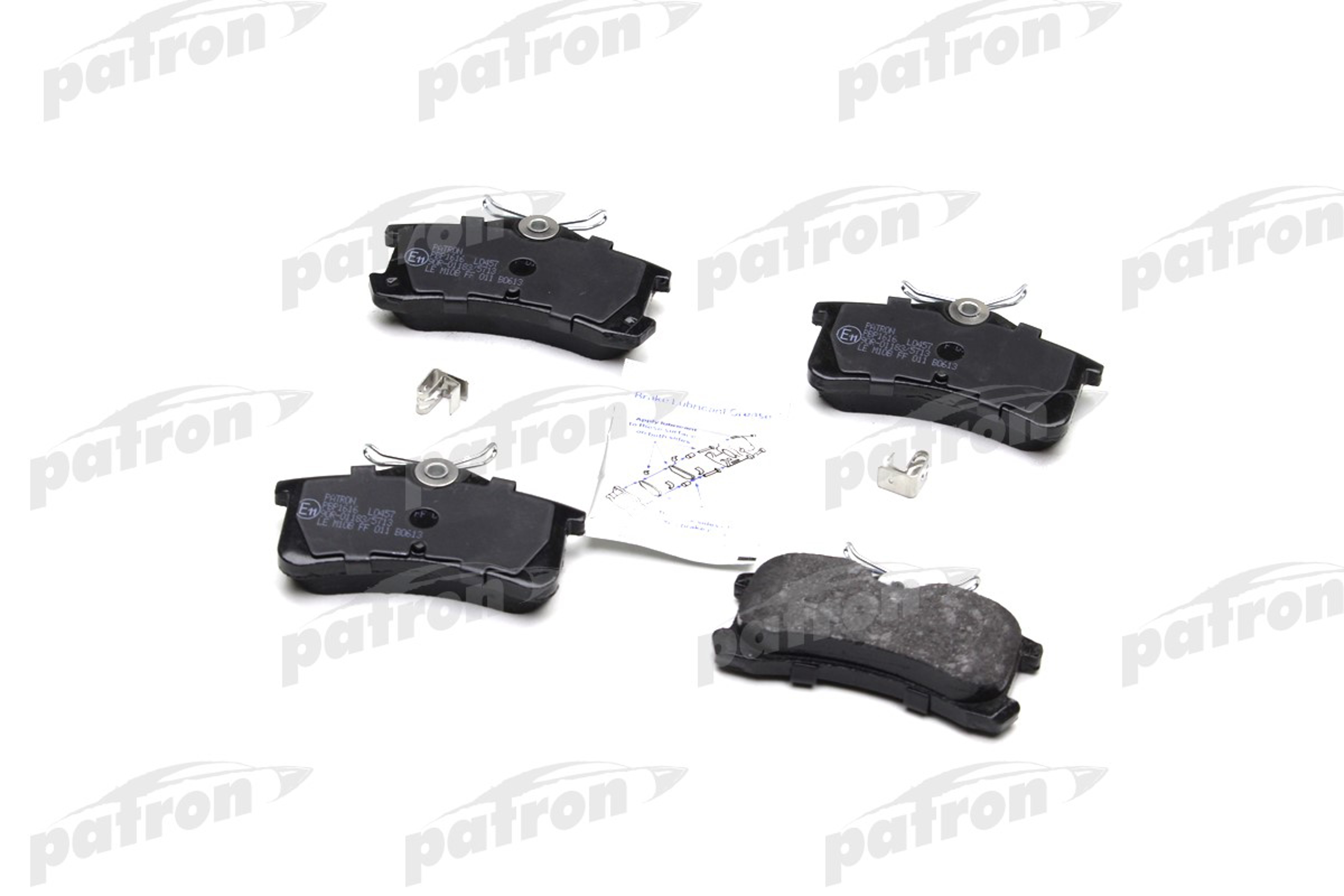 PATRON PBP1616 - Тормозные колодки 