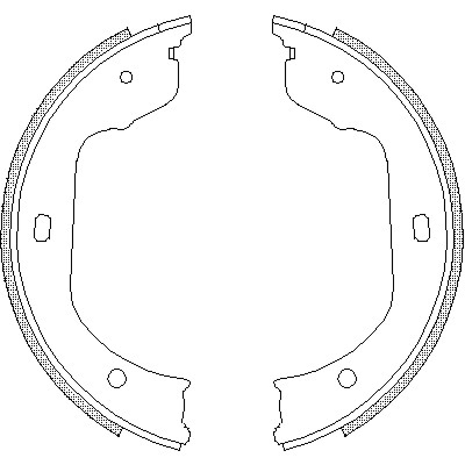 REMSA 4740.00 - Колодки барабанные ручника