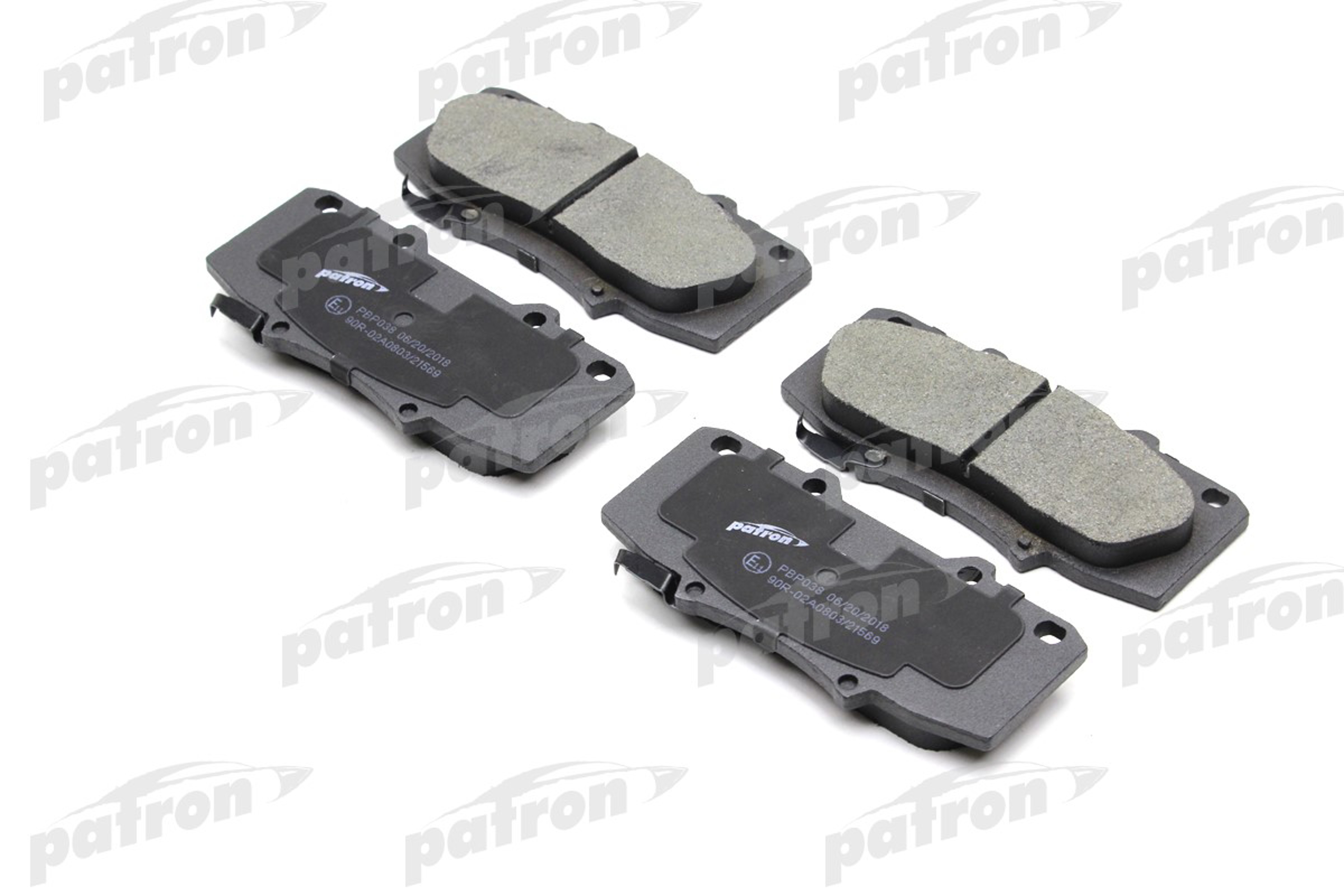 PATRON PBP038 - Тормозные колодки 
