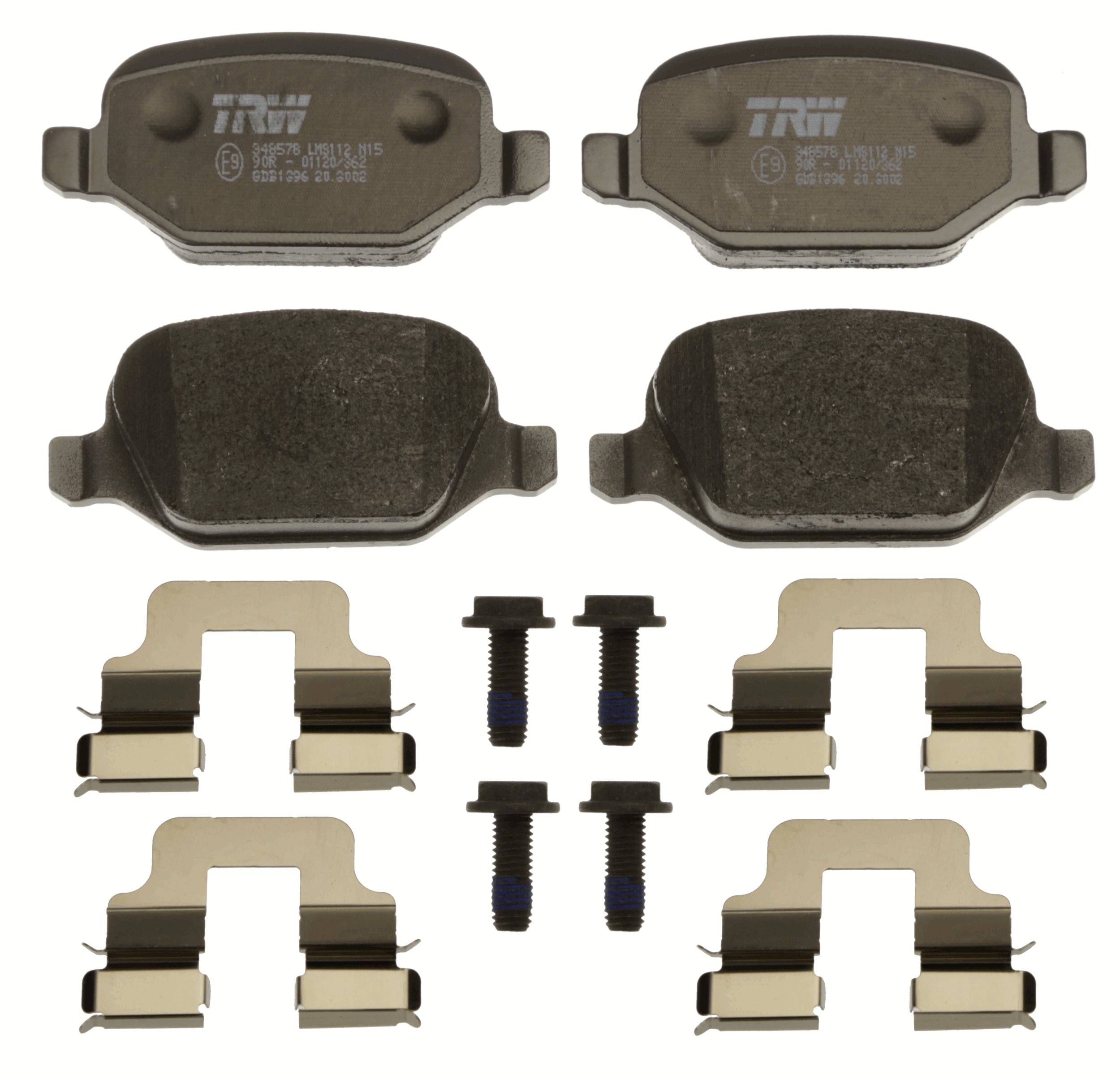 TRW GDB1396 - Комплект тормозных колодок, дисковый тормоз COTEC
