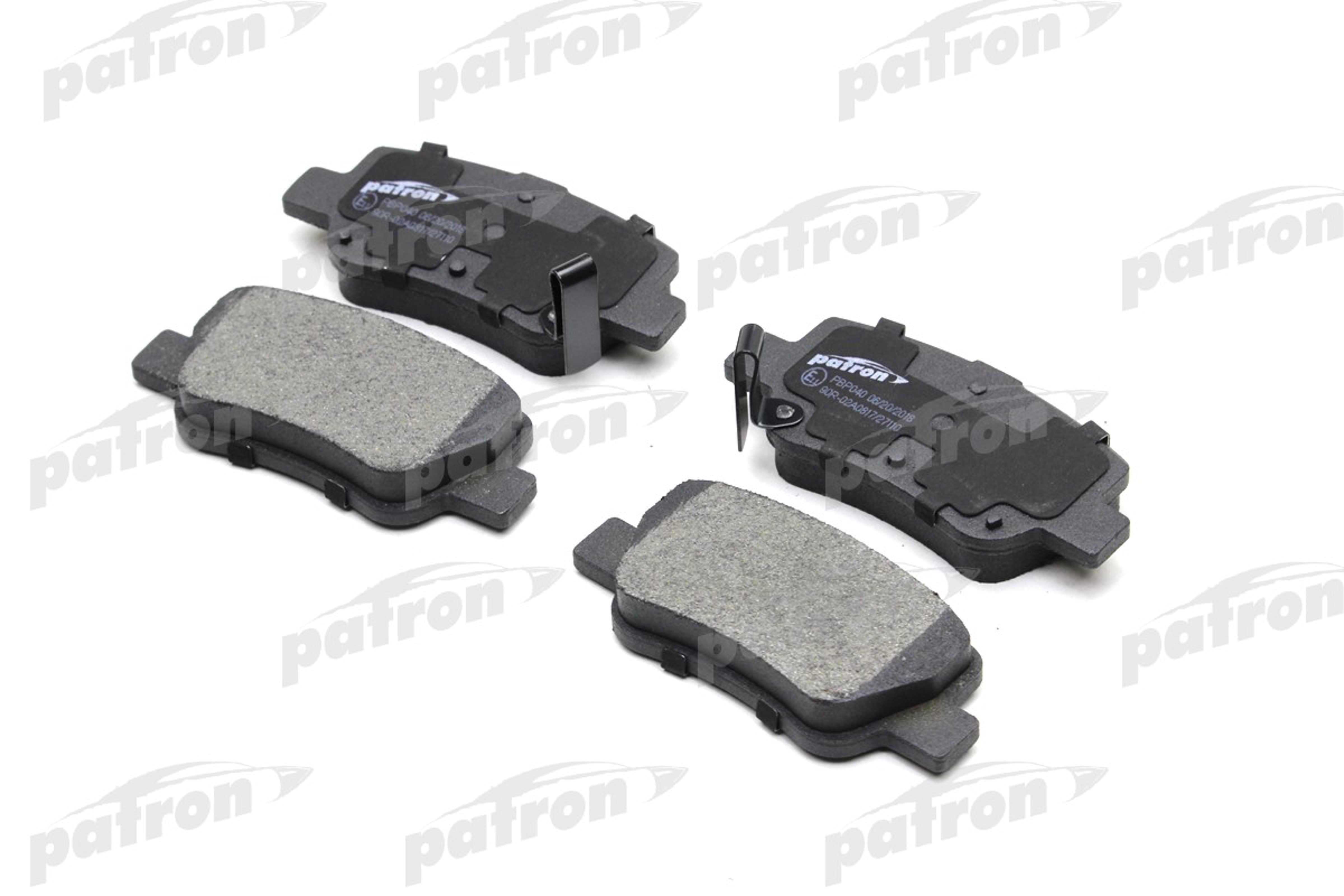 PATRON PBP040 - Тормозные колодки 