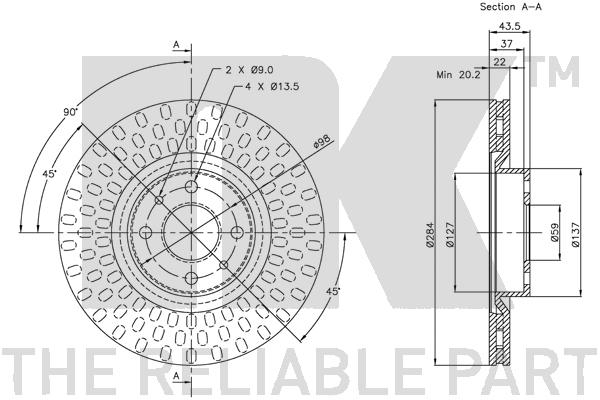 NK 209923 - Тормозные диски