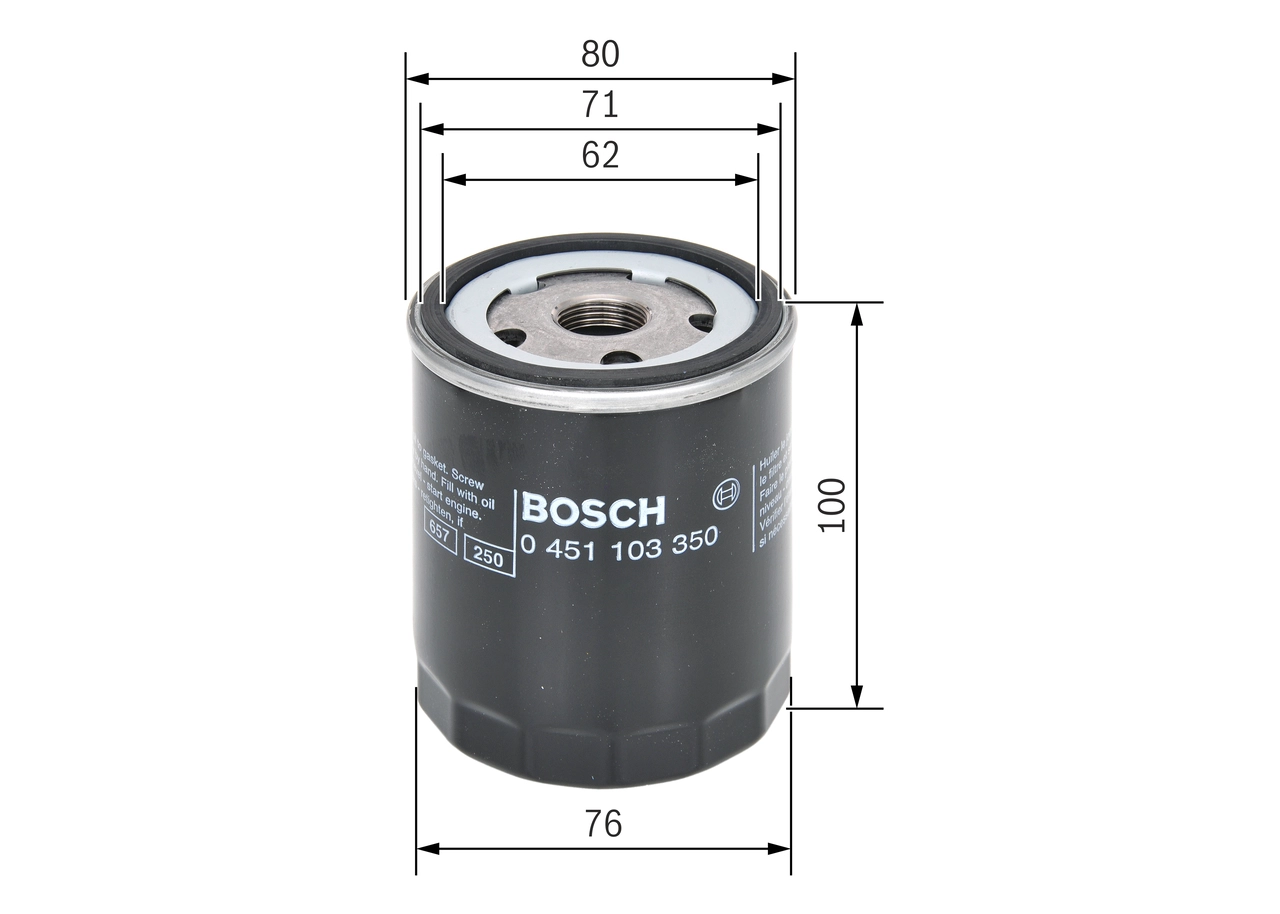 BOSCH 0 451 103 350 - Масляный фильтр