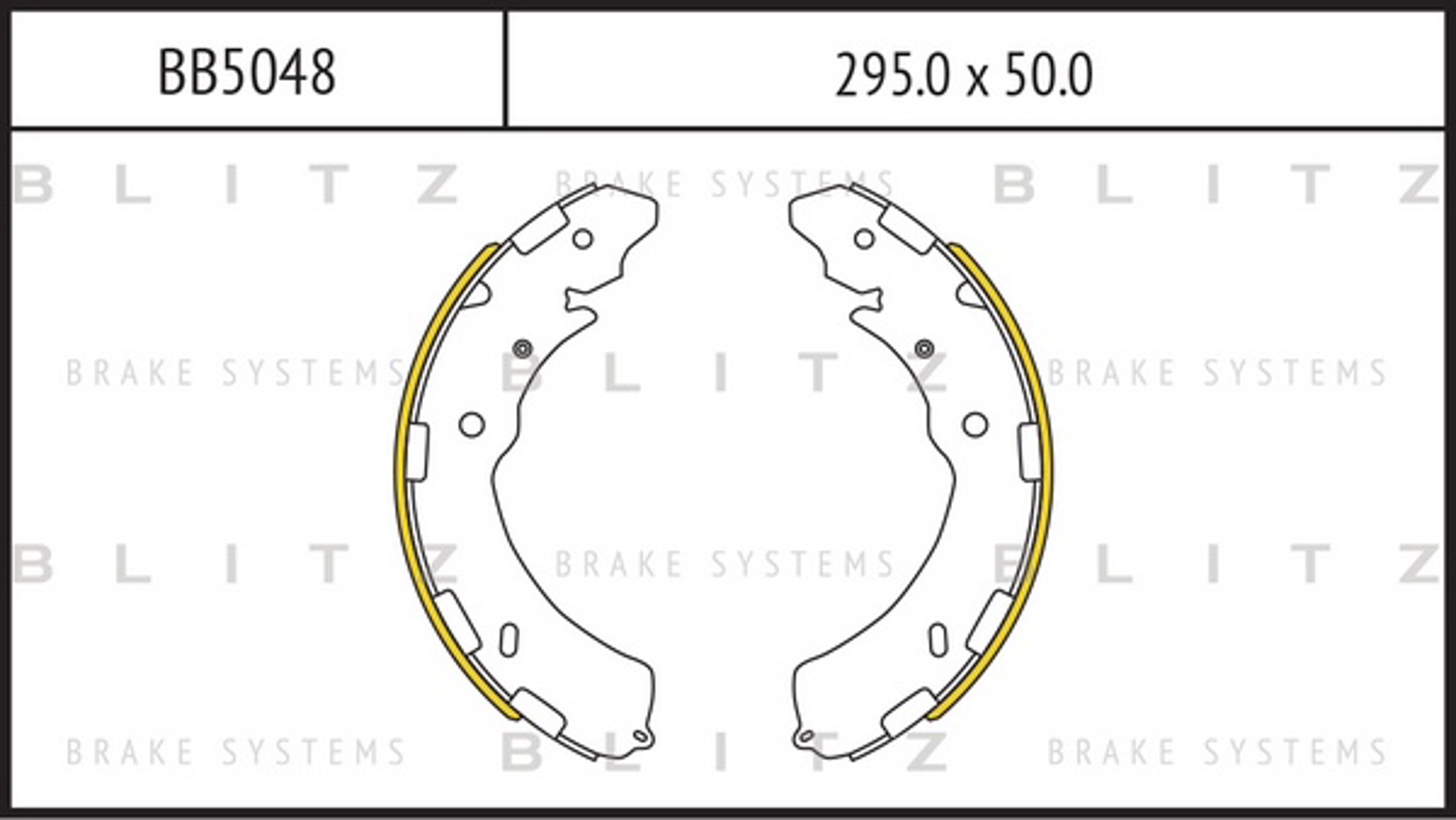 BLITZ BB5048 - Барабанные колодки