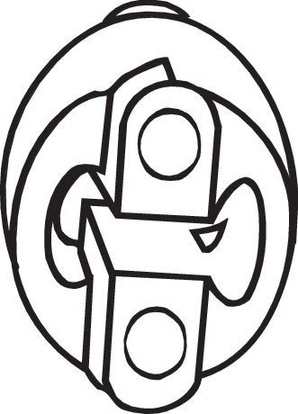 BOSAL 255-381 - Крепления глушителя