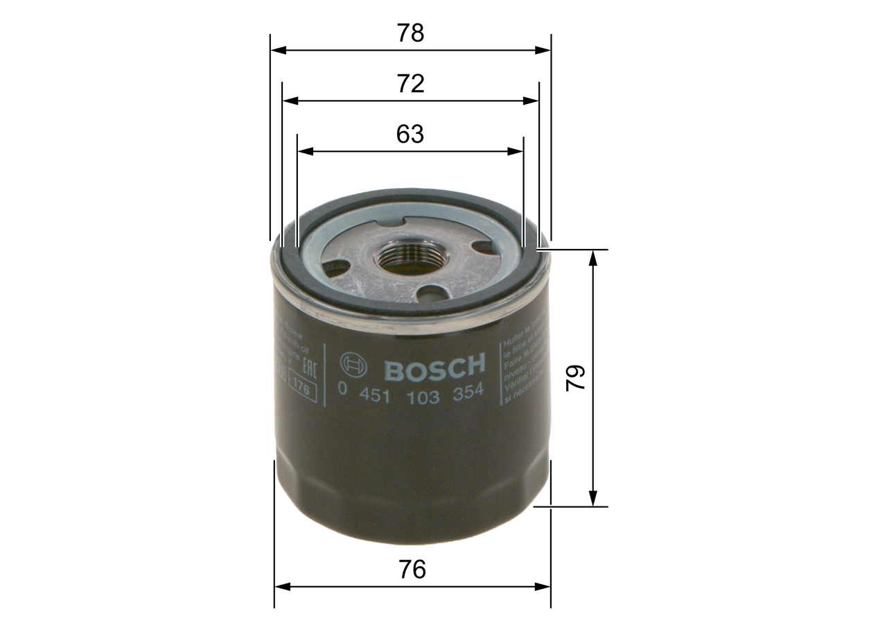 BOSCH 0 451 103 354 - Масляный фильтр