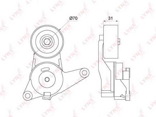 Натяжитель ремня генератора