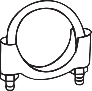 Клемма, система выпуска Bosal M8 clamp