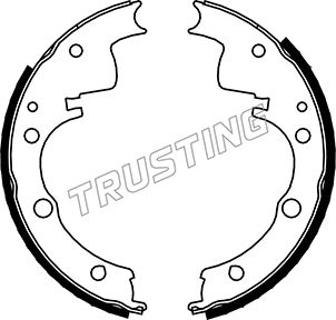 TRUSTING 034.087 - Барабанные колодки