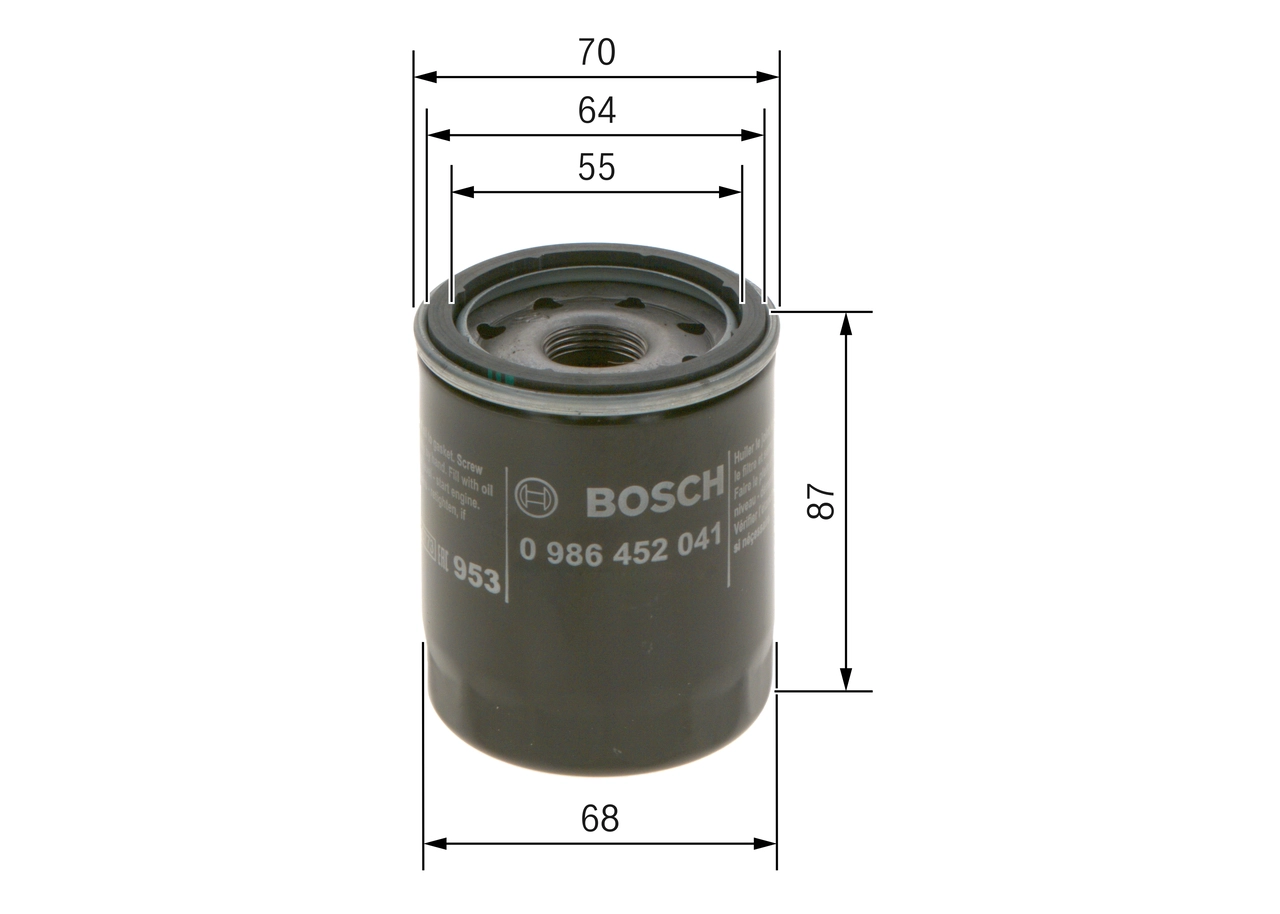 BOSCH 0 986 452 041 - Масляный фильтр