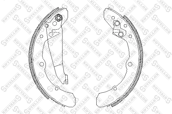 STELLOX 059 100-SX - Барабанные колодки