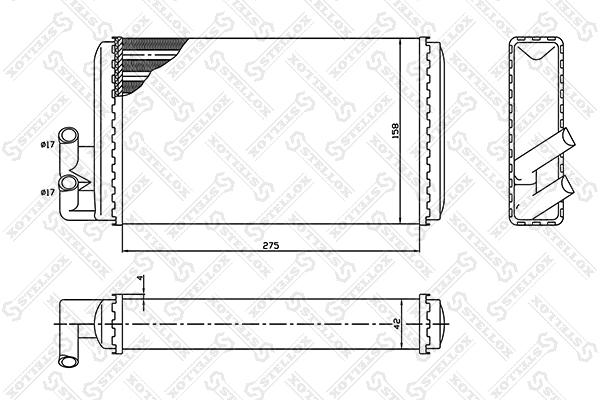 STELLOX 10-35001-SX - Радиатор печки