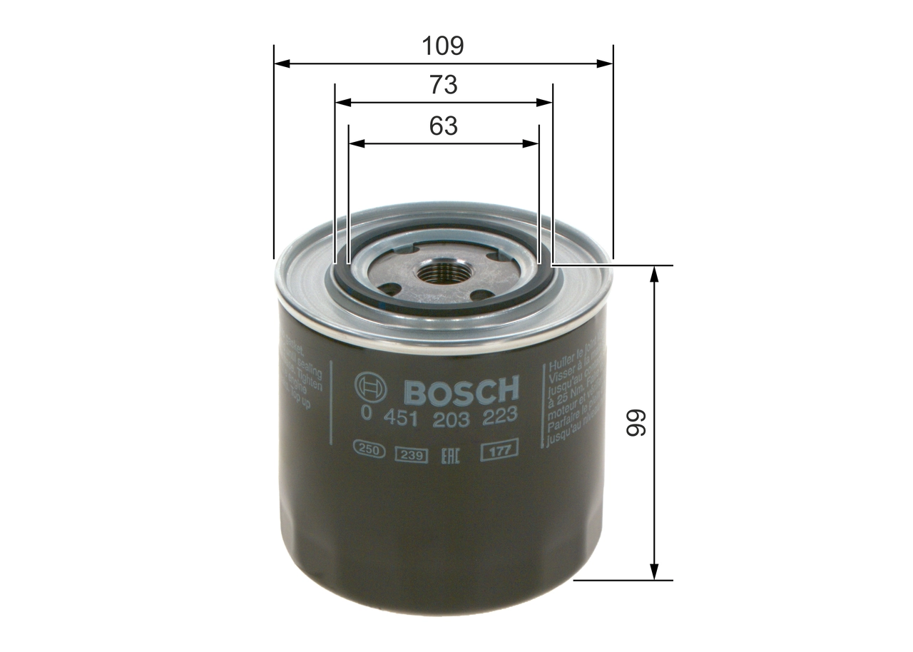 BOSCH 0 451 203 223 - Масляный фильтр